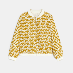 جاكيت بومبر ذو وجهين للفتيات